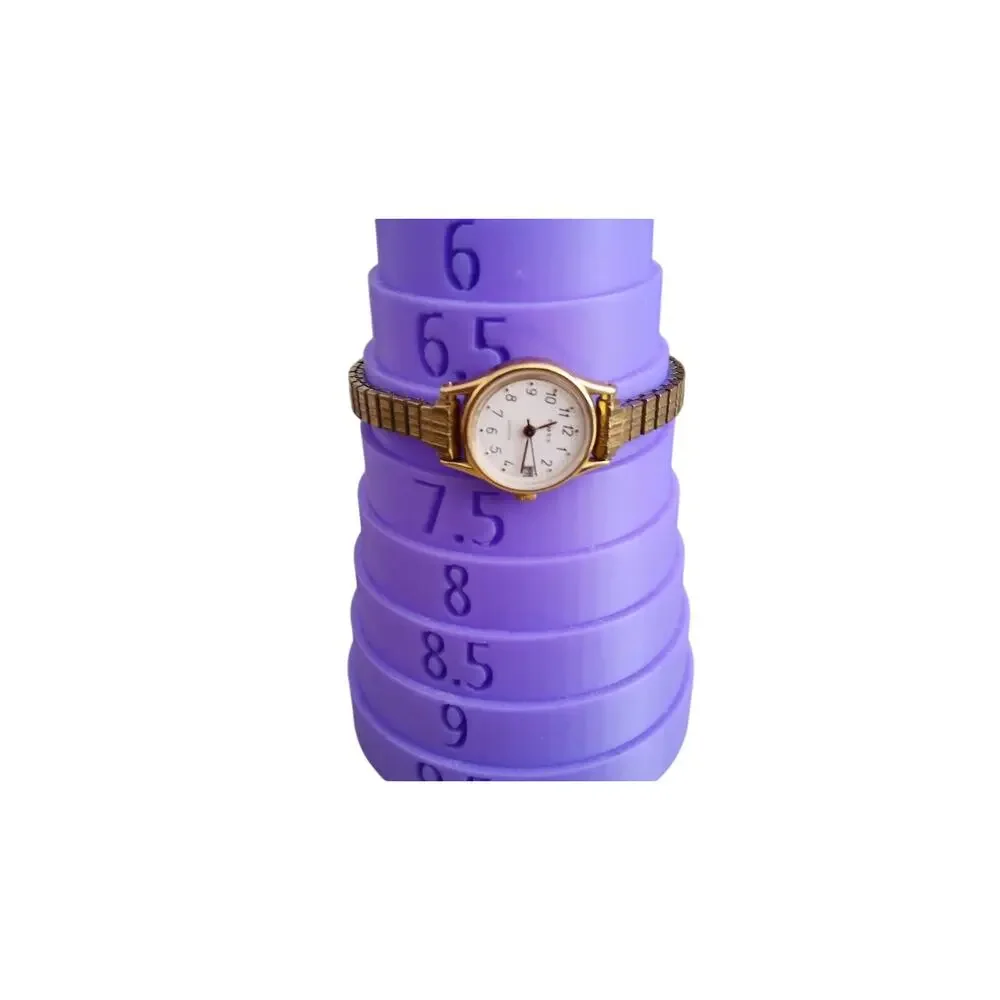 Timex Womens White Dial Gold Trim New Battery Metal Band Date Classic Cocktail